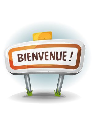Panneau "Bienvenue !"